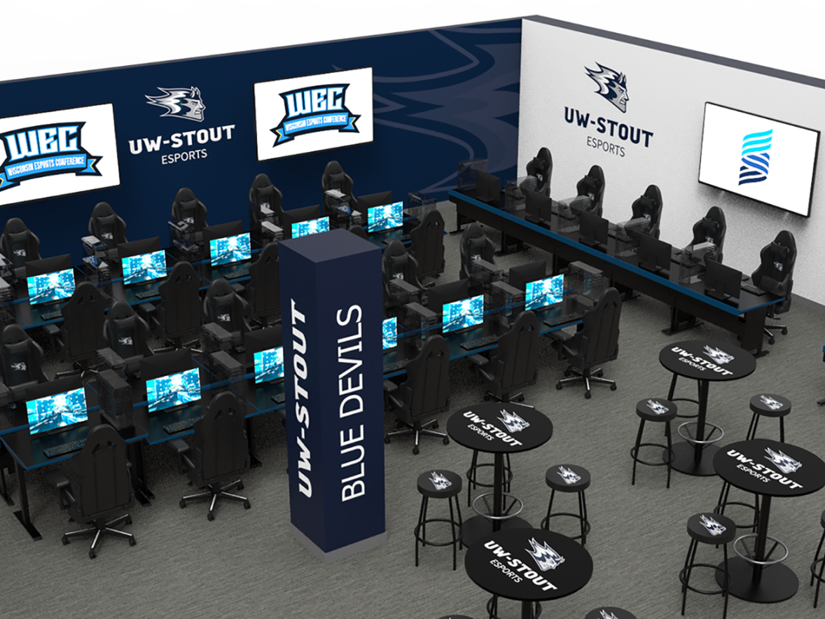 Surging UWStout esports program scores new arena for 2025, thanks to